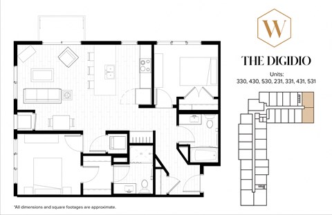 The DiGidio Floor Plan at The Whitley, St. Paul